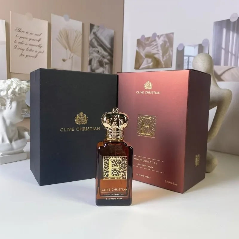 Clive Christian Woody Fresh Unisex Perfume 50ml – Long Lasting Elegant Fragrance with Peach Jasmine Rose Sandalwood Amber Musk