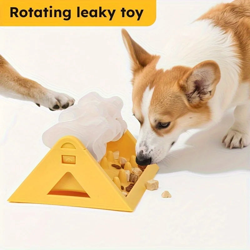Interactive Dog Food Dispenser Toy, Leak-Proof Design, Slow-Feeding Design
