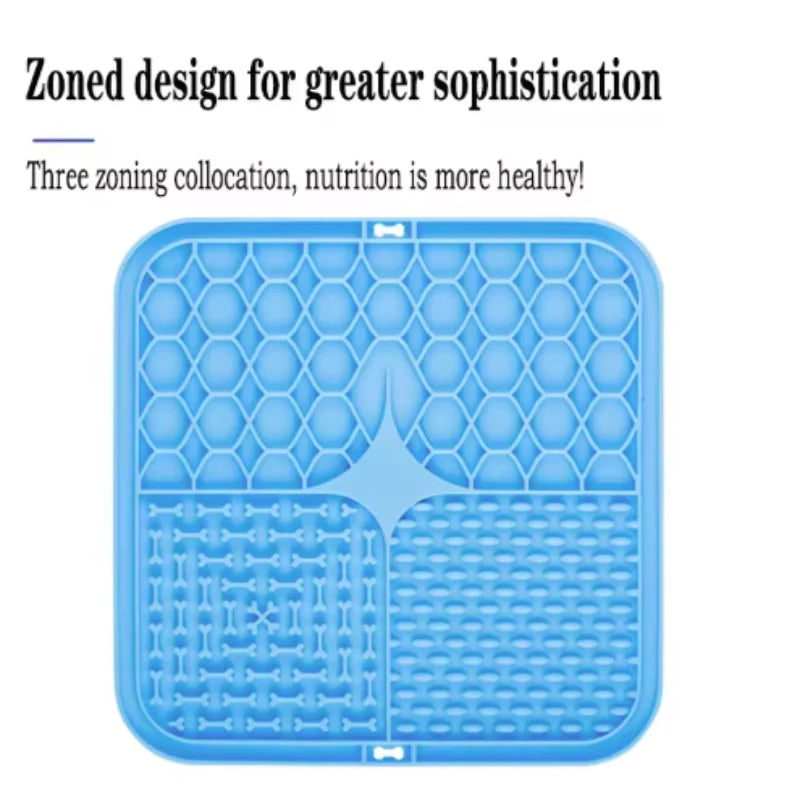 Pet Lick Silicone Mat Dogs Pet Slow Food Plate