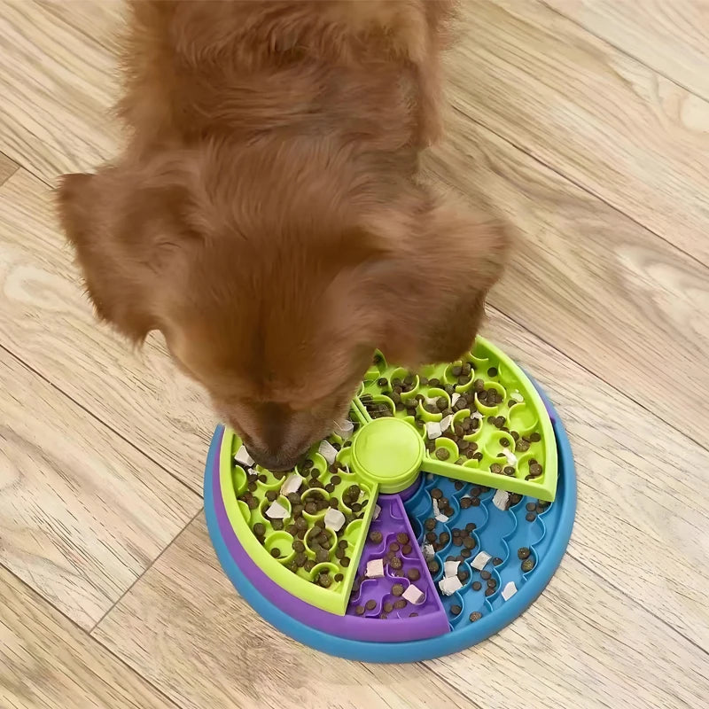 Slow Feeder Dog Bowl Mental Stimulate Detachable Puzzle