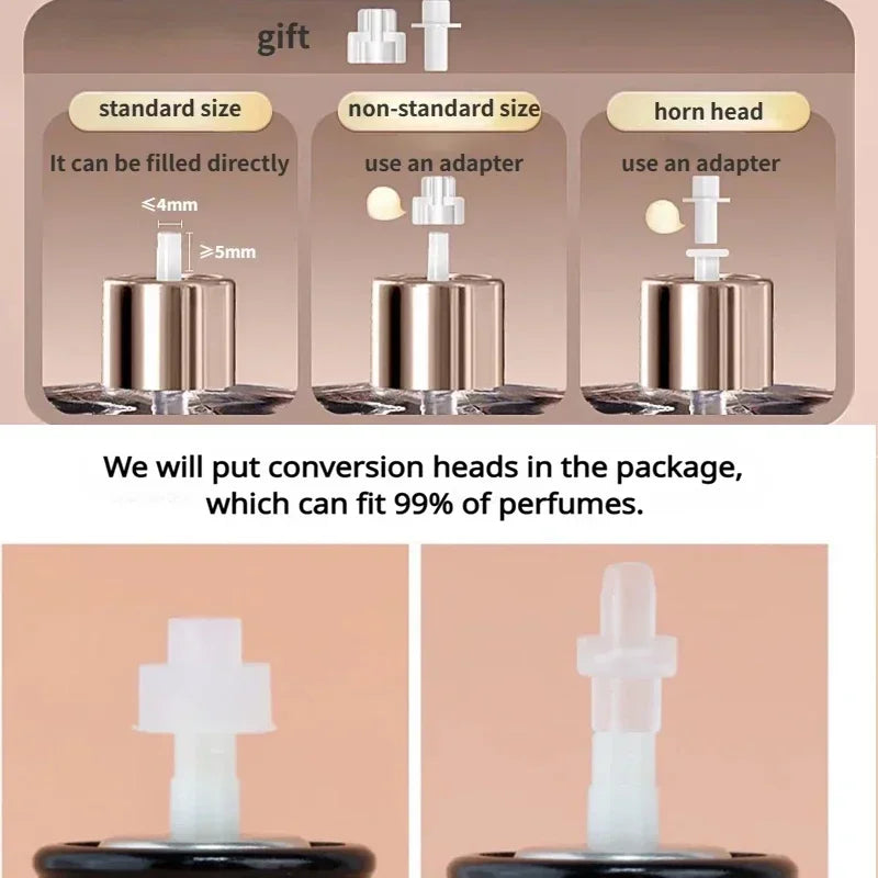 10ML Portable Compact Leather Perfume Bottle Multipurpose Sprayer Refillable Empty Perfume Atomizer for Travel Outdoor Container