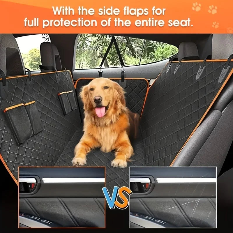 Car seat Cover with this Waterproof, Scratch-Resistant Dog Hammock Cover!