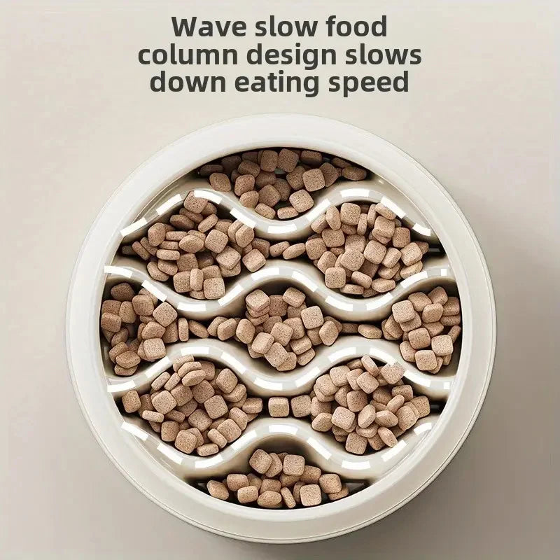 Paw Print Slow Feeder Bowls for Dogs,