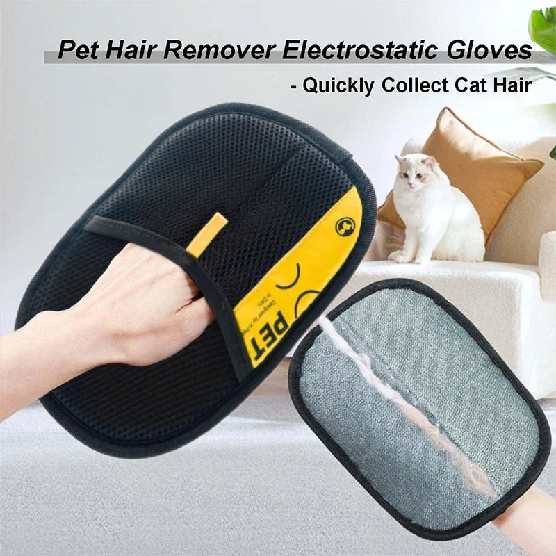 Pet Hair Remover Gloves Electrostatic