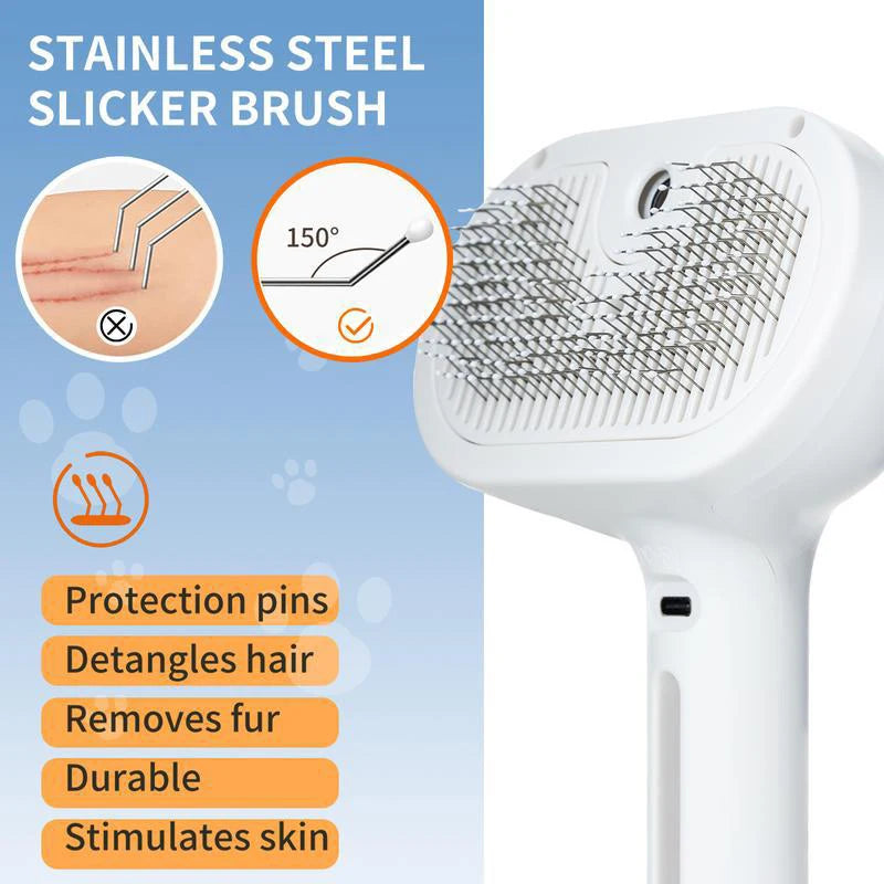 Dog Comb Pet Steam Massage Brush