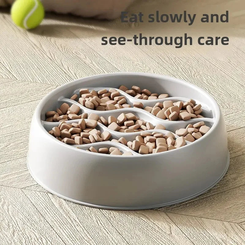 Paw Print Slow Feeder Bowls for Dogs,