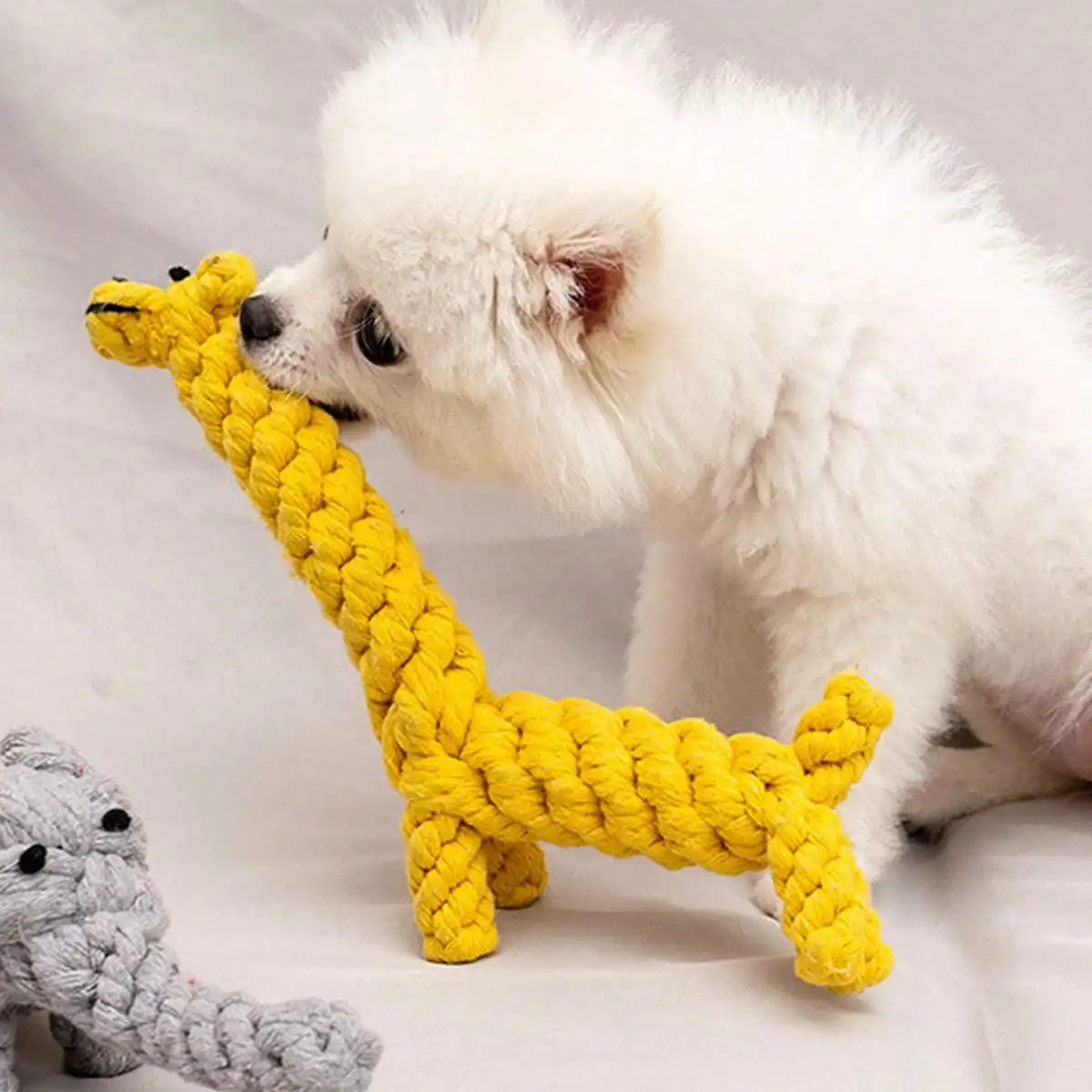 1pcR ope knot grinding teeth resistant hand-woven animal cotton rope