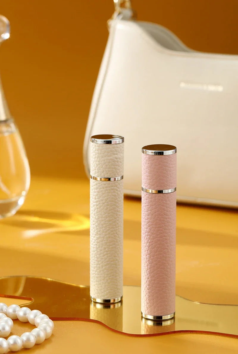 10ML Portable Compact Leather Perfume Bottle Multipurpose Sprayer Refillable Empty Perfume Atomizer for Travel Outdoor Container