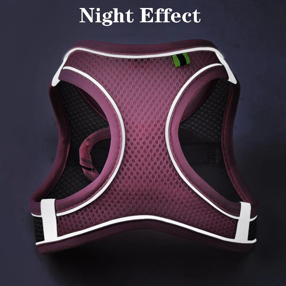 Cat Dog Harness Vest Chest Rope Set Reflective Breathable Pet Harness