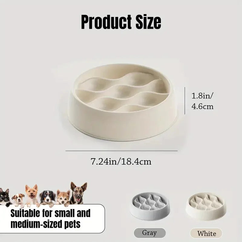 Paw Print Slow Feeder Bowls for Dogs,