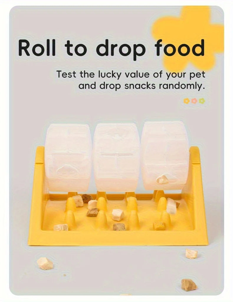 Interactive Dog Food Dispenser Toy, Leak-Proof Design, Slow-Feeding Design