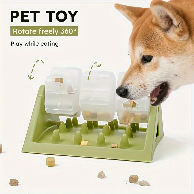 Interactive Dog Food Dispenser Toy, Leak-Proof Design, Slow-Feeding Design