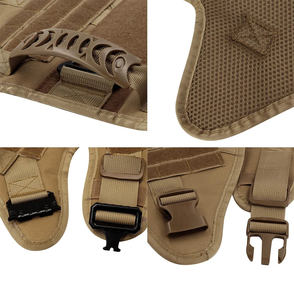 Military Large Dog Harness Training Pet Vest