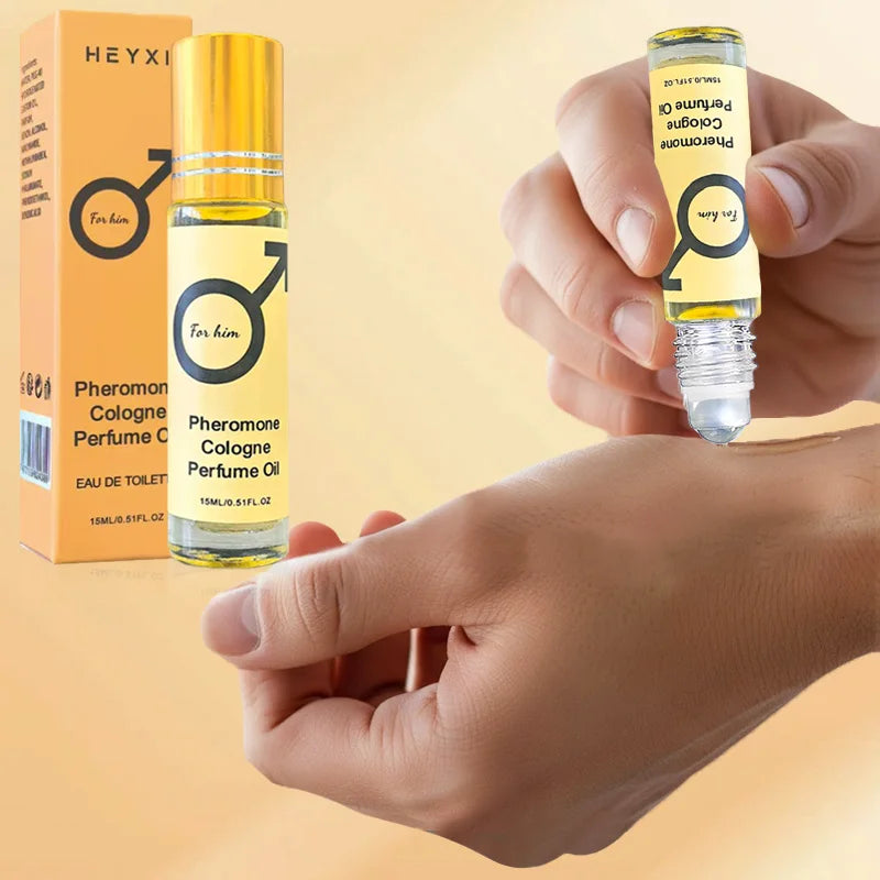 Pheromone Cologne Perfume Oil, lasting fragrance for men and women, portable travel clothes, romantic atmosphere perfume