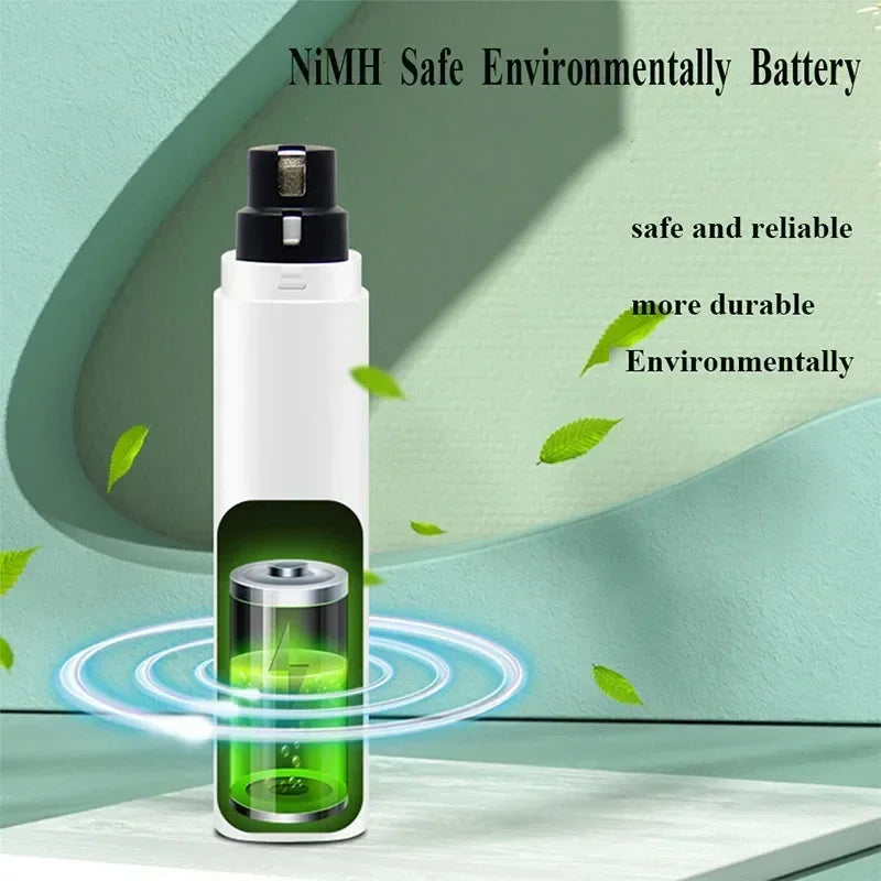 New Electric Dog Nail Clippers Rechargeable USB Charging LED Light