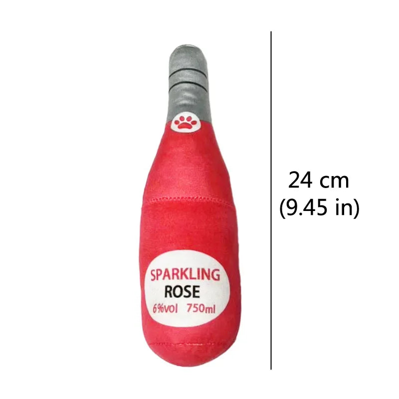 Fun Plush Dog Toys Beer Bottle