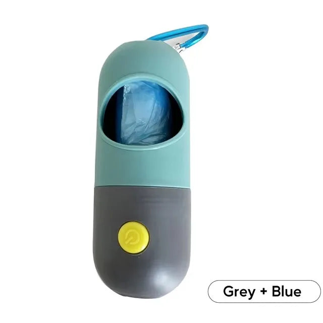 Led Light Dog Poop Bags Dispenser Degradable Waste Bag Portable