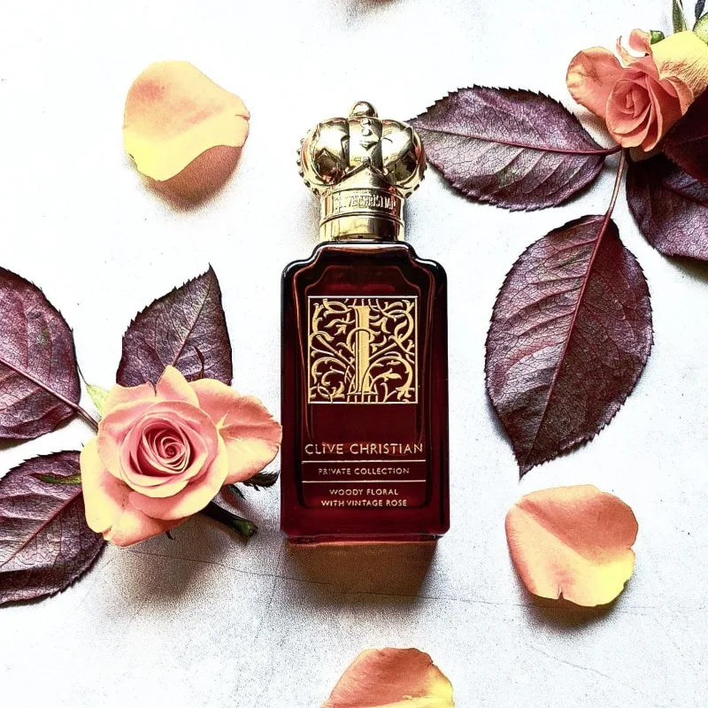 Clive Christian Woody Fresh Unisex Perfume 50ml – Long Lasting Elegant Fragrance with Peach Jasmine Rose Sandalwood Amber Musk