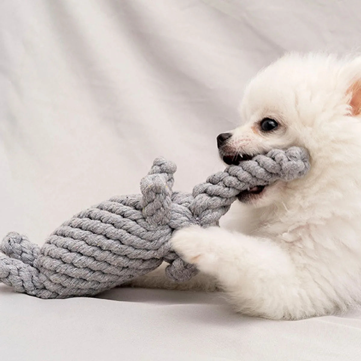 1pcR ope knot grinding teeth resistant hand-woven animal cotton rope